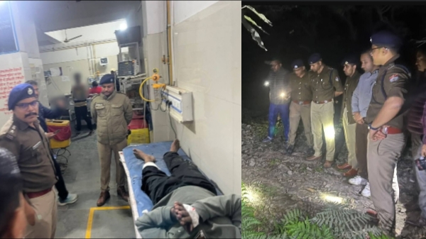 ऊधमसिंहनगर में पुलिस और इनामी बदमाश के बीच मुठभेड़, पैर में गोली लगने के बाद नाजिम गिरफ्तार